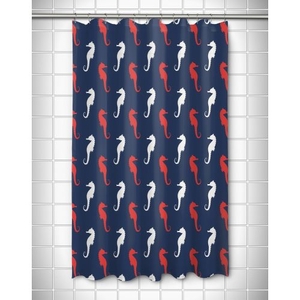 Captains Key - Seahorse Shower Curtain