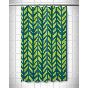 Grand Bahama - Drifter Turquoise & Lime Shower Curtain