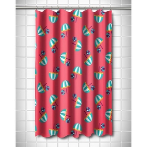 Umbrellas & Beach Balls Shower Curtain