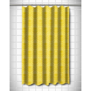 Art Deco Goldenrod Shower Curtain