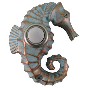 Painted Seahorse Doorbell