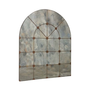 Gilded Arch Mirror, Black