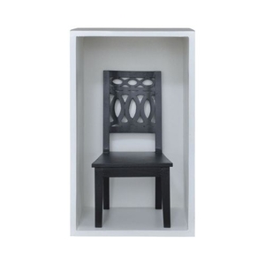 Swedish Chair Shadow Box In Grain De Bois Noir Wall D
