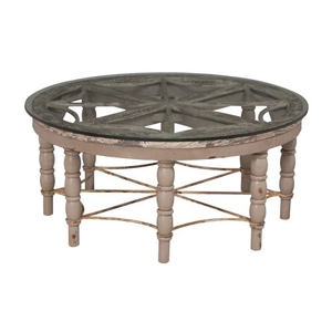 Artifacts Round Cocktail Table, Taupe