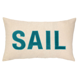 Sail Embroidered Pillow