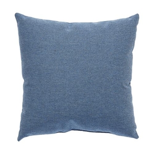Heritage Blue Solid Indoor / Outdoor Throw Pillow 20 inch