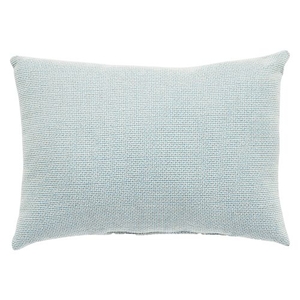 Hybrid Light Blue / Cream Solid Indoor / Outdoor Throw Pillow 13 x 18 inch