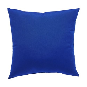 Canvas Blue Solid Indoor / Outdoor Throw Pillow 18 inch