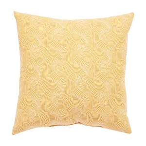 Nabil Fresco Orange / White Geometric Indoor / Outdoor Throw Pillow 18 inch