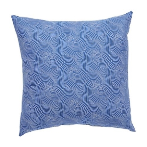 Nabil Fresco Blue / White Geometric Indoor / Outdoor Throw Pillow 20 inch