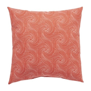 Nabil Fresco Red / White Geometric Indoor / Outdoor Throw Pillow 18 inch