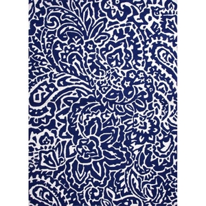 Flores Indoor / Outdoor Floral Blue / White Area Rug (2'  x  3')