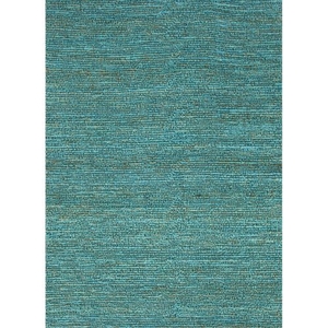 Havana Natural Solid Turquoise Area Rug (8'  x  10')