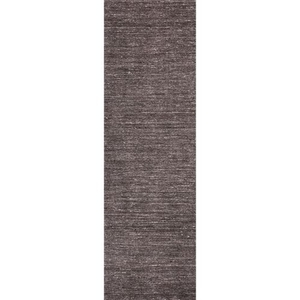 Elements Handmade Solid Dark Gray Runner Rug (2'6"  x  8')