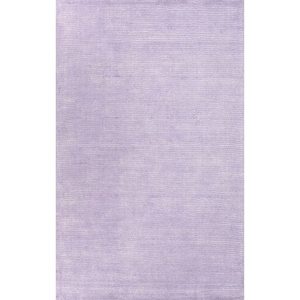 Kelle Handmade Solid Purple Area Rug (5'  x  8')