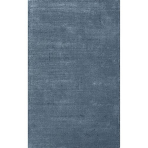 Kelle Handmade Solid Blue Area Rug (3'6"  x  5'6")