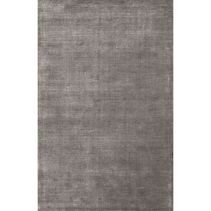 Kelle Handmade Solid Dark Gray / Silver Area Rug (9'  x  13')