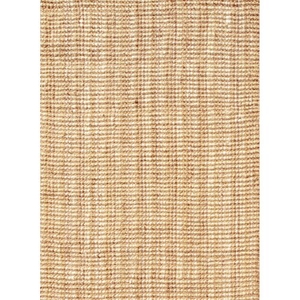 Marvy Natural Solid Beige / White Area Rug (3'  x  5')