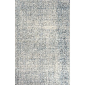 Oland Handmade Abstract Blue / Light Gray Area Rug (2'  x  3')