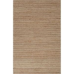 Canterbury Natural Solid Tan / White Area Rug (9'  x  12')