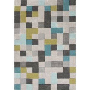Mason Handmade Geometric Multicolor Area Rug (7'6"  x  9'6")