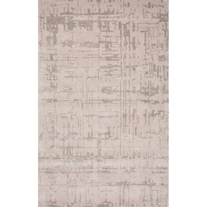 Pals Handmade Abstract Gray / Silver Area Rug (5'  x  8')