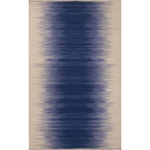 Tinge Handmade Ombre Blue / Cream Area Rug (5'  x  8')