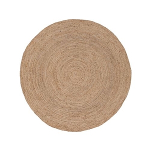 Halo Natural Solid Tan Round Area Rug (6'  x  6')