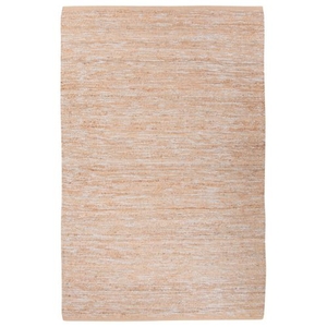 Nikki Chu by Vega Natural Solid Beige / Silver Area Rug (5'  x  8')