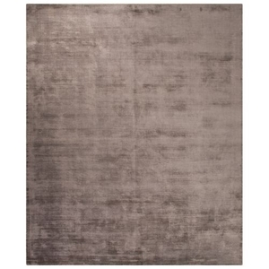Yasmin Handmade Solid Dark Gray Area Rug (2'  x  3')