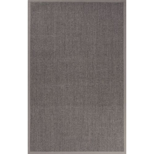 Palm Beach 2 Natural Solid Gray Area Rug (8'  x  10')
