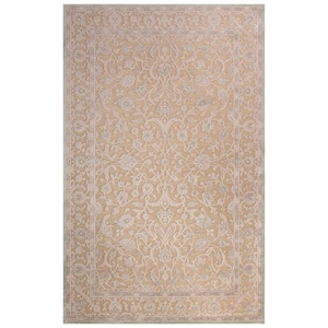 Ponce Bordered Beige / Gray Area Rug (5'  x  7'6")
