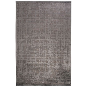 Dreamy Abstract Gray / Silver Area Rug (7'6"  x  9'6")