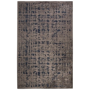 Dreamy Abstract Gray / Blue Area Rug (7'6"  x  9'6")