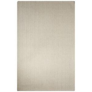 Greene Handmade Solid White / Light Gray Area Rug (2'  x  3')