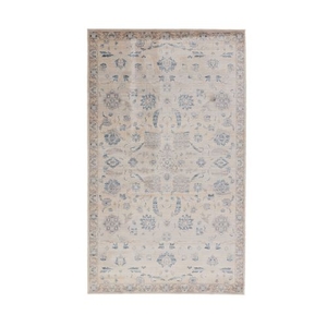 Neo Floral Taupe / Blue Area Rug (5'  x  8')