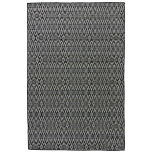 Crover Indoor / Outdoor Geometric Black / Gray Area Rug (2'  x  3')