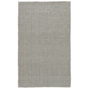 Port Natural Solid Gray Area Rug (8'  x  10')