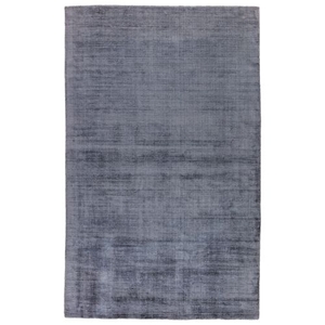 Yasmin Handmade Solid Blue / Gray Area Rug (5'  x  8')