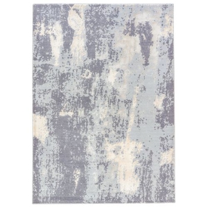 Kyma Abstract Gray / Cream Area Rug (4'10"  x  7'10")