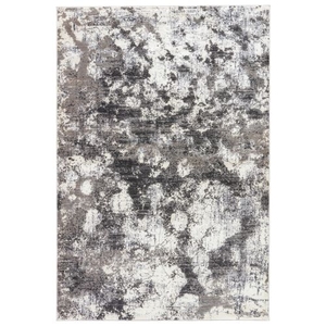 Nero Abstract Gray / White Area Rug (2'  x  3')