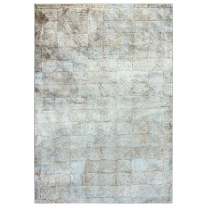 Sotto Geometric Brown / Blue Area Rug (7'10"  x  10'10")