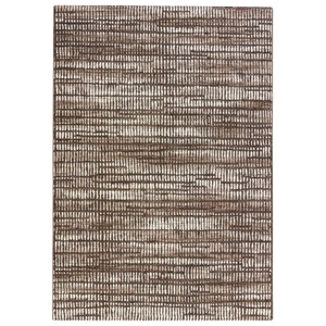 Escape Abstract Brown / Beige Area Rug (5'3"  x  7'6")