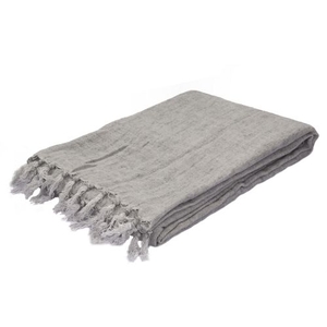 Lisabet Gray Solid Throw (51 x 67)