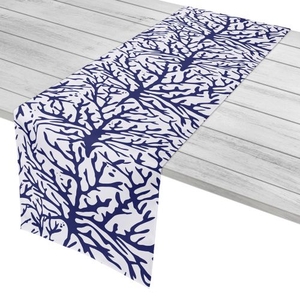 Coral Navy Table Runner - 16"X72"