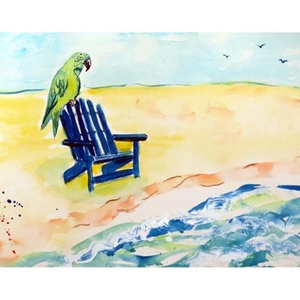 Parrot & Chair Door Mat 18X26