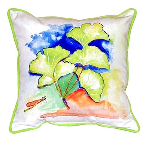 Ginko Leaves Large Indoor/Outdoor Pillow 18X18