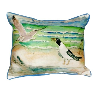 Seagulls Large Indoor/Outdoor Pillow 16X20