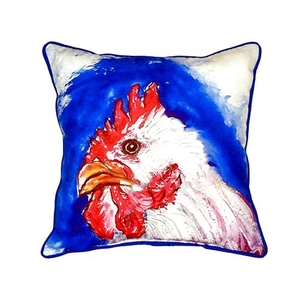 Rooster Head Large Indoor/Outdoor Pillow 18X18