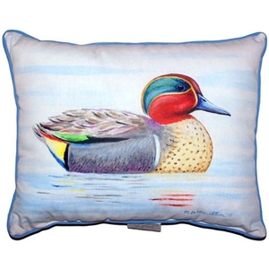 Green Wing Teal Large Indoor/Outdoor Pillow 16X20